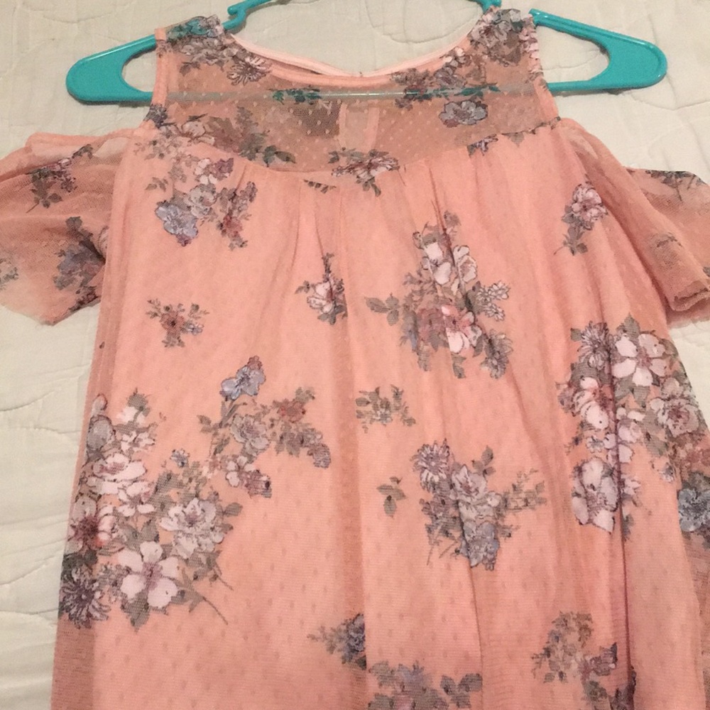 Pink flower shirt